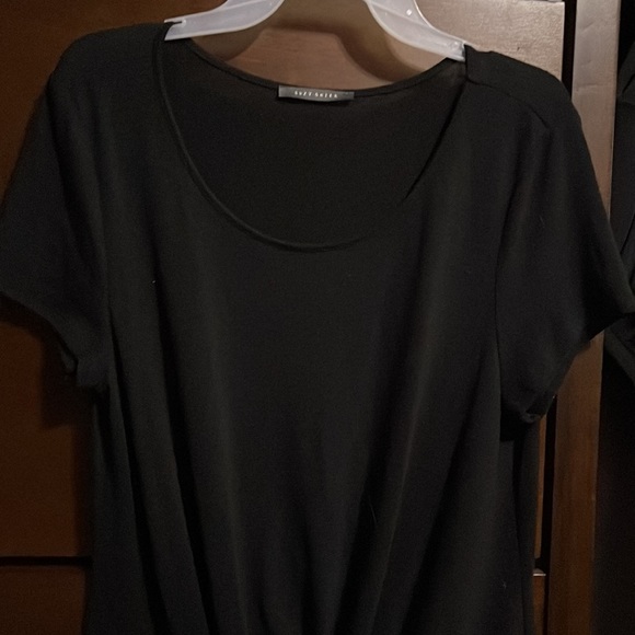 Black gather front tshirt Xl black - Picture 3 of 4